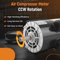 5HP Air Compressor Electric Motor 3450RPM Single Phase 7/8″ Shaft Heavy Duty