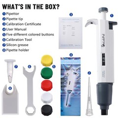 eLabPal Micropipette Adjustable Volume Single Channel Pipettors High-Accurate