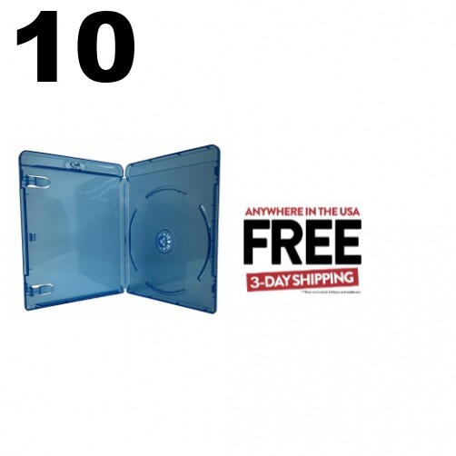 10 PREMIUM STANDARD Blu-Ray Single Cases 12MM **1-3 DAYS