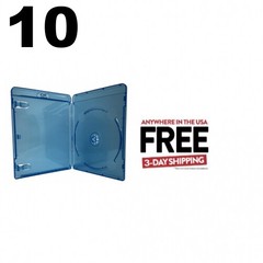 10 PREMIUM STANDARD Blu-Ray Single Cases 12MM **1-3 DAYS