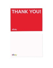 eBay Thank You Cards – Red, Blue, Green and Yellow 5.5” x 4”