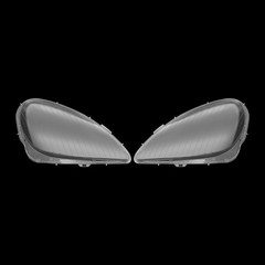 Pair Headlight Lens Cover Clear Front Left Right for SLK R171 2005-2011