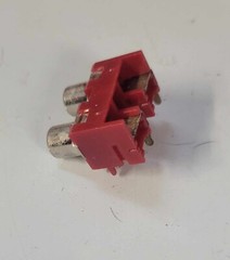 Hosiden PCB Mount Dual RCA Jacks NOS JPJ0811-01-230 3.7 pounds Bulk bag
