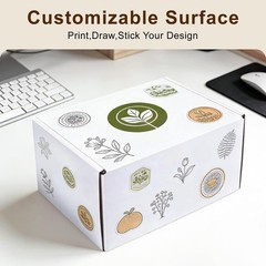 9x6x2 Inches Corrugated Shipping Boxes – 2 Pack White for Eco-Friendly Mailing