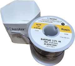 44 Lead Solder Wire – 1 lb – 0.062 in Wire Diameter – Sn/Pb Compound – 40 % Lead