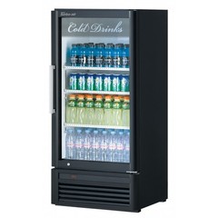 Turbo Air TGM10SDBN6 8.12 cu/ft 1Door Black Refrigerated Merchandiser