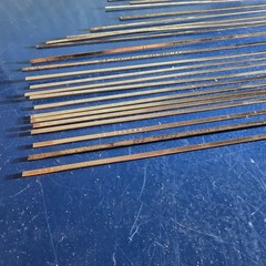 Harris Stay-Silv 15% Flat Brazing Rods .050” X 1/8”. 15 Full Sticks, 8 Partial.