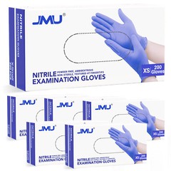 200pcs Medical Nitrile Examination Gloves 3.5 Mil Latex & Powder Free XS/S/M/L