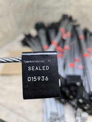 TydenBrooks Cable Security Seal 16 in X 3/16″ Cable Dia Aluminum 179pc( Black)