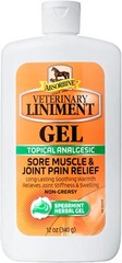 Absorbine veterinary horse liniment gel sore muscle & joint pain relief 12oz