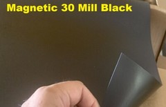 12″ x 5′ roll flexible Magnetic Car Vehicle advertising sheet sign vinyl Black
