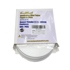 180mm Ashless Qualitative Filter Papers Lab 100PCS 1UM 3UM 6UM 11UM 20UM