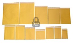1-3000 Kraft Bubble Mailers #0000 – #7 Self Sealing Full Line Available
