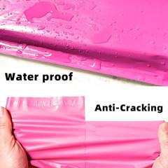 Set 200 sobres polietileno rosa 15×23 cm autoadhesivos impermeables resistentes