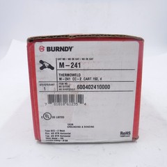 Burndy Termoweld M-241 4/0AWG Horizontal Cable Tap to Horizontal Cable Run Mold