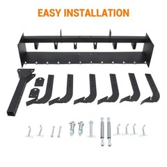 3 Point Hitch Powder Coated Steel 55″ Box Blade Scraper W/6 Shank For fit Cat 1