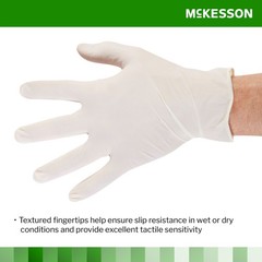 McKesson Confiderm Latex Exam Glove Standard Cuff Length LARGE 100 per Box