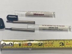 Lot of 2, MicroCut 89060-005, Carbide CR, End Mills .060″ 4FL AlTiN .005″ Radius