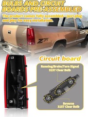 Tail Light Assembly for 1988-1998 Chevy GMC Sierra C/K 1500 2500 3500,