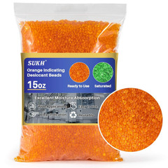 Orange Silica Desiccant Beads 430G – Indicating Silica Gel Beads Drying Silicone
