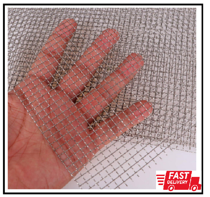 Wire Mesh Sheet Stainless Steel Woven Wire 5 Mesh No Rust Meshes Screen