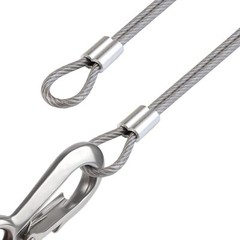 Oval Aluminum Sleeves Clamps for Wire Rope Swage Clip Crimping Loop Sleeve
