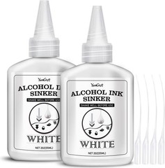 White Alcohol Ink for Epoxy Resin – 4 Ounce White Color Alcohol-Based Resin Ink