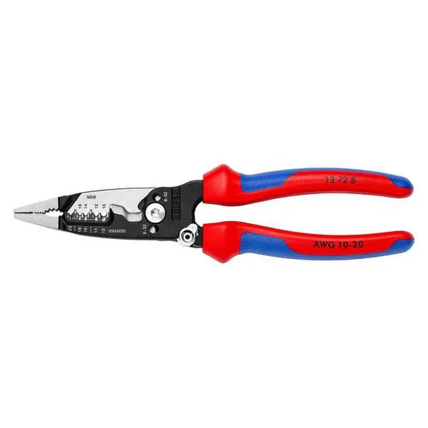Wire Stripper Cutter 8 Inch Forged Electrician Tool 10 to 20 AWG