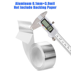 Aluminum Foil Tape, 2 Inch X 65 Feet (3.9 Mil), Insulation Adhesive Metal High T