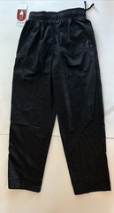 Chef Works Men/Unisex Black Polyester/Cotton Blend Pants Size Medium Brand New