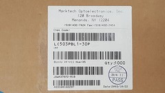 1000 PCS , LED 5mm, 5V, 25mA Clear , MARKTECH LC503PBL1-30P ,Ultra Bright Blue