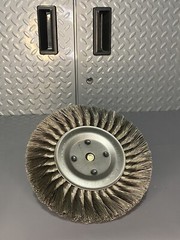 Twist Whire Wheel Brush, Arbor, 8” , 6000 RPM, Made In U.S.A