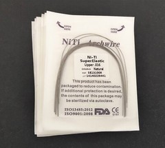10Pcs Dental Orthodontic Super Elastic Wire Niti Round Arch Wires Ovoid/Natural