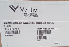 Veritiv 2.0 mil Thickness Poly Bags 13″x20″ 1,000 Count Box 10161148