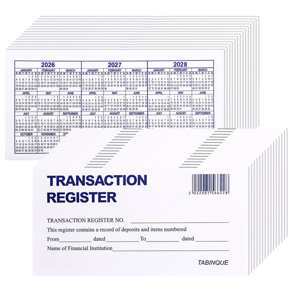 24 PCS Check Registers for Personal Checkbook, Easy to Read Checkbook…