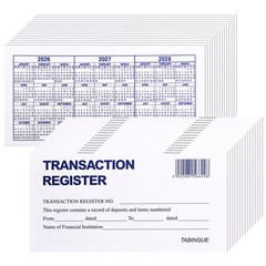 24 PCS Check Registers for Personal Checkbook, Easy to Read Checkbook…