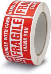 5000 Fragile Handle With Care Labels 2×3 Shipping Stickers 10 Rolls