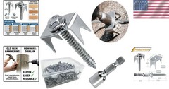 200 Pack of 1.6 Inch Galvanized Steel Fence Staples – Easy Screw Installation