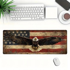 Bald Eagle Extended Mouse Pad Vintage 31.5L x 11.8W inches,