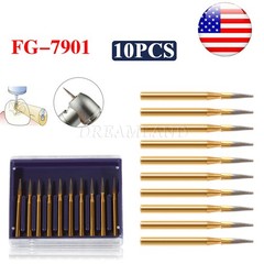 FG7901 Premium Carbide Needle Shaped Bur 12 Blades 10pcs/pk
