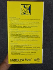 100 Pack of E-A-R Express Pod Plugs 3M Reusable Foam Ear Shape 25 Db 321-2200
