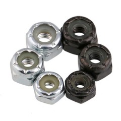 3/16 1/4 5/16 3/8 4# 5# 6# 8# 10# UNC BSW BLACK/ WHITE ZINC NYLON HEX LOCK NUTS