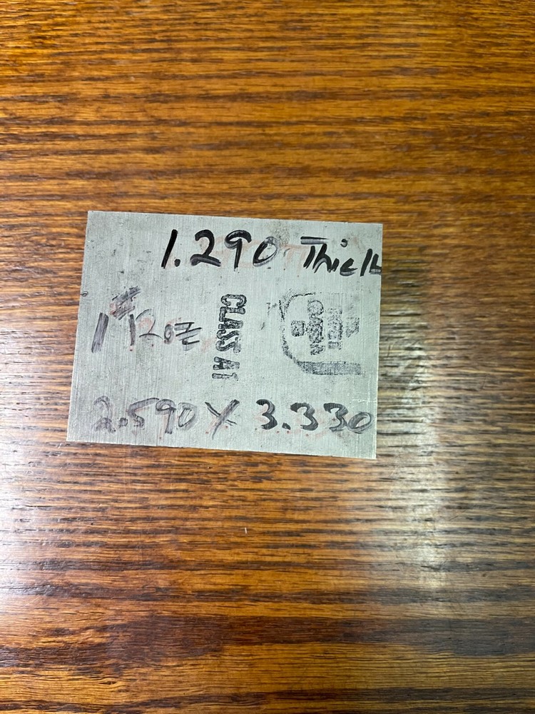 Titanium Block 2-1/2″ W x 3-1/4″ H x 1-1/4″ T TI 6AL-4V 1 Lbs 12oz