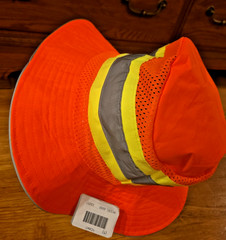 Ergodyne Work Gear Bucket Hat Size S/M Reflective Work Safety Orange Yellow Gray