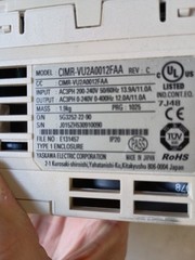 YASKAWA CIMR-VU2A0012FAA V1000 Variable Frequency Drive 240VAC 3 Phase 13.9A/11
