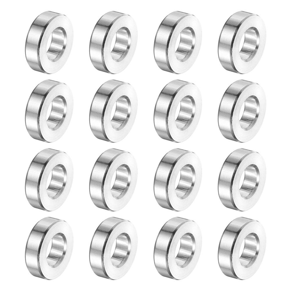 16Pcs Aluminum Spacer 10mm OD x 6.1mm ID x 3mm Length for M6 Screw