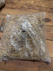 5 Pounds Rubber Bands Sz 32 Industrial Grade .125″(1/8) WIDE X .4 Tan
