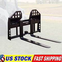 Pallet Fork 45″ Frame 4000LBS W/ 48″ Fork Blades for Loaders Tractors Skid Steer