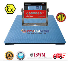 OP-900B-EX NTEP 5′ X 7′ Certified Explosion Proof Floor Scale 10,000 lb Capacity