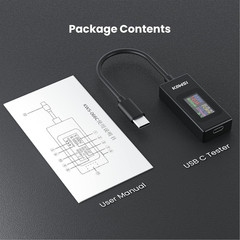 USB C Tester Power Meter 4-30V 0-6.5A Digital Multimeter, Type C Voltage and Cur